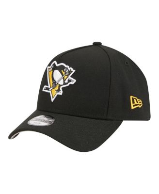 Big Boys and Girls Black Pittsburgh Penguins 9FORTY A-Frame Adjustable Hat