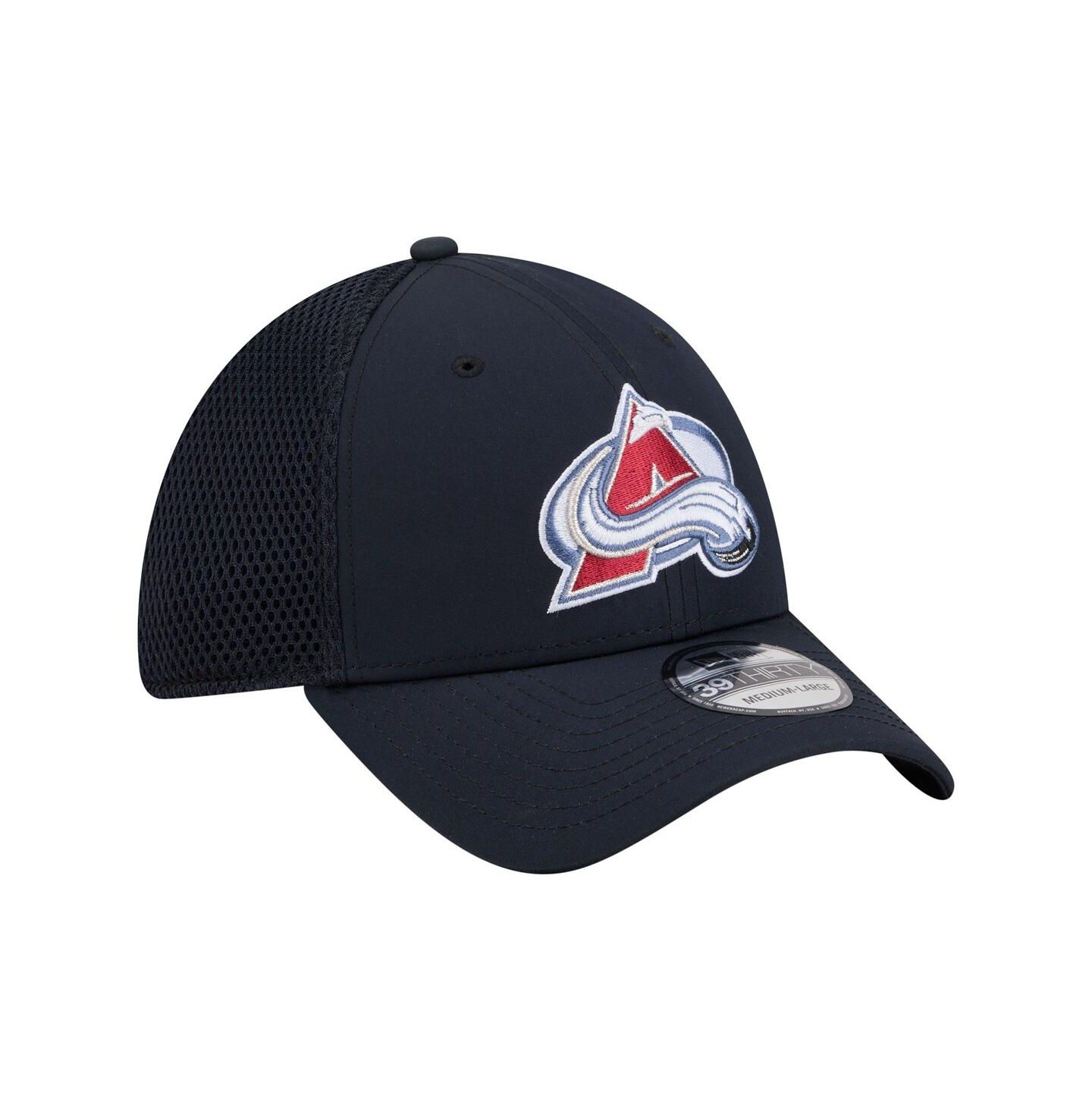 Мужская кепка New Era Navy Colorado Avalanche Logo 39THIRTY Flex Hat — фото 3