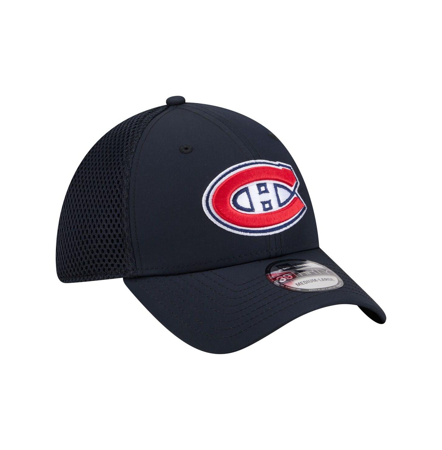 Мужская кепка New Era Navy Montreal Canadiens Logo 39THIRTY Flex Hat — фото 3