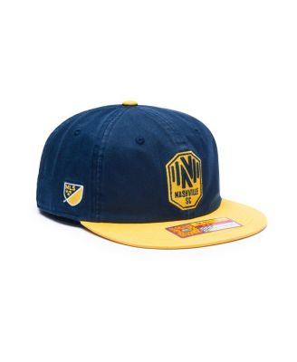 Men's and Women's Navy/Yellow Nashville SC Swingman Snapback Hat