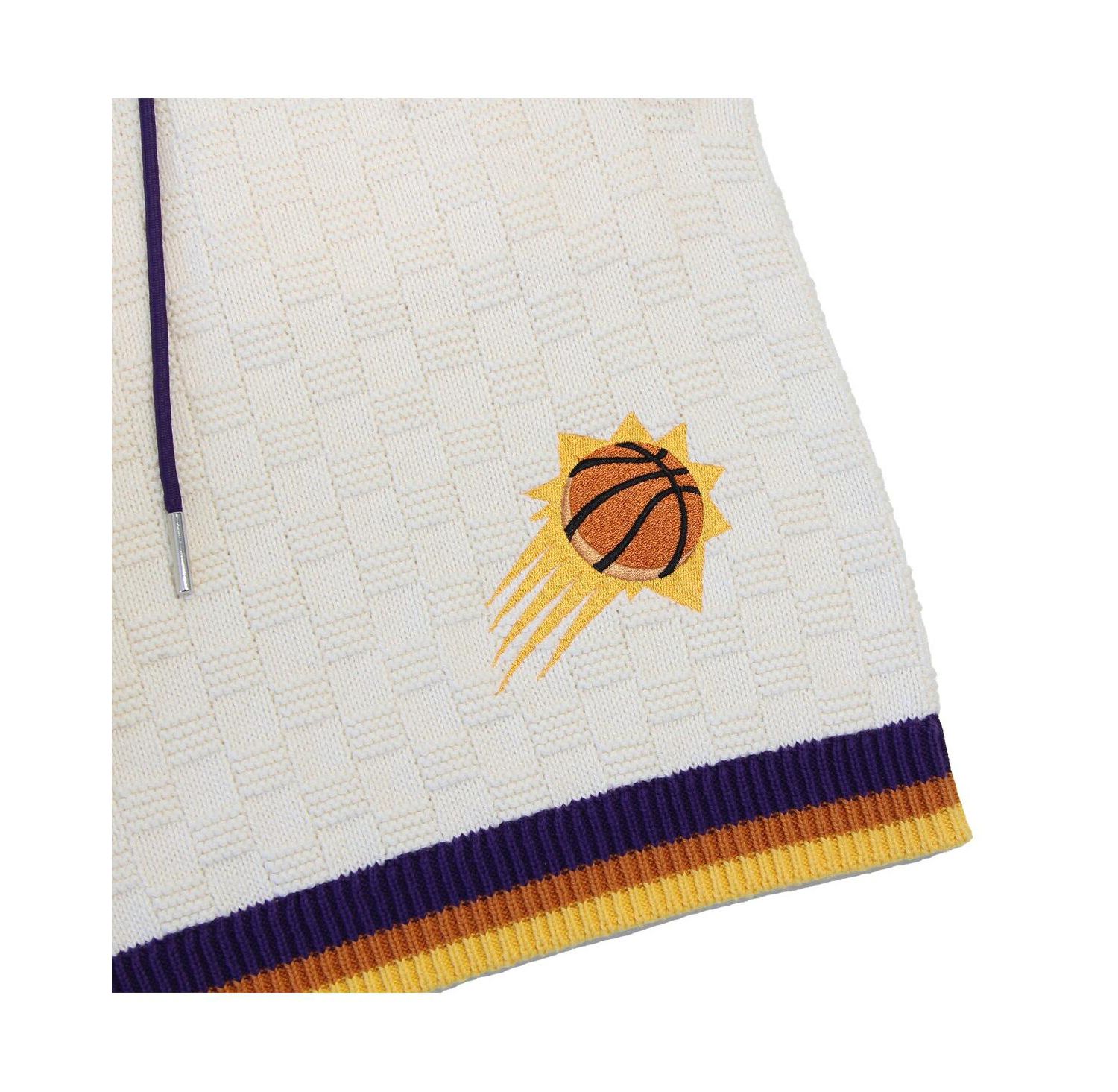 Men's and Women's Cream Phoenix Suns Solar Flare Premium Knit Shorts