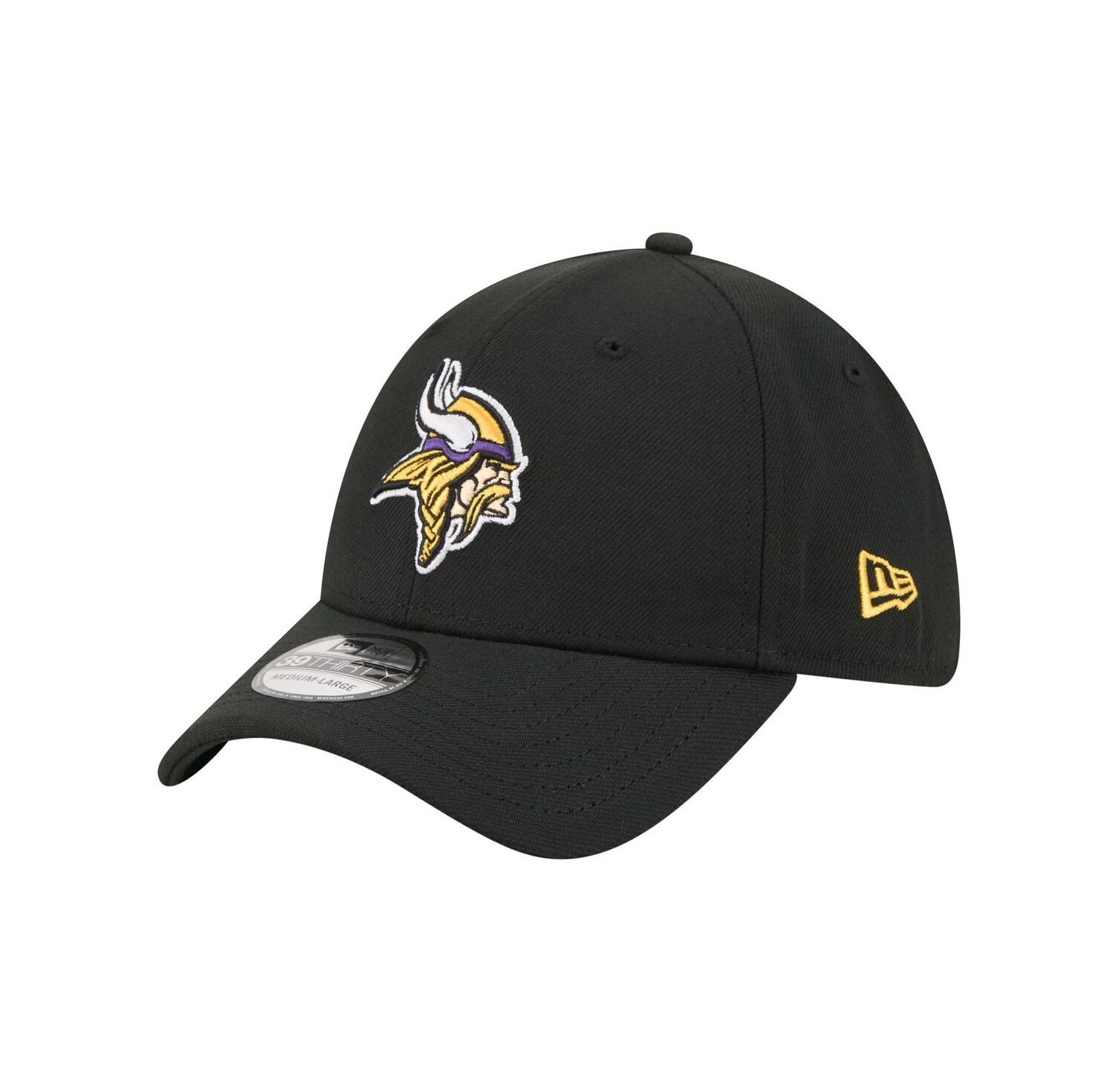 Men's Black Minnesota Vikings Core Team 39THIRTY Flex Hat