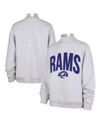 Women's Gray Los Angeles Rams Subtle Muse Mock Neck Sweatshirt