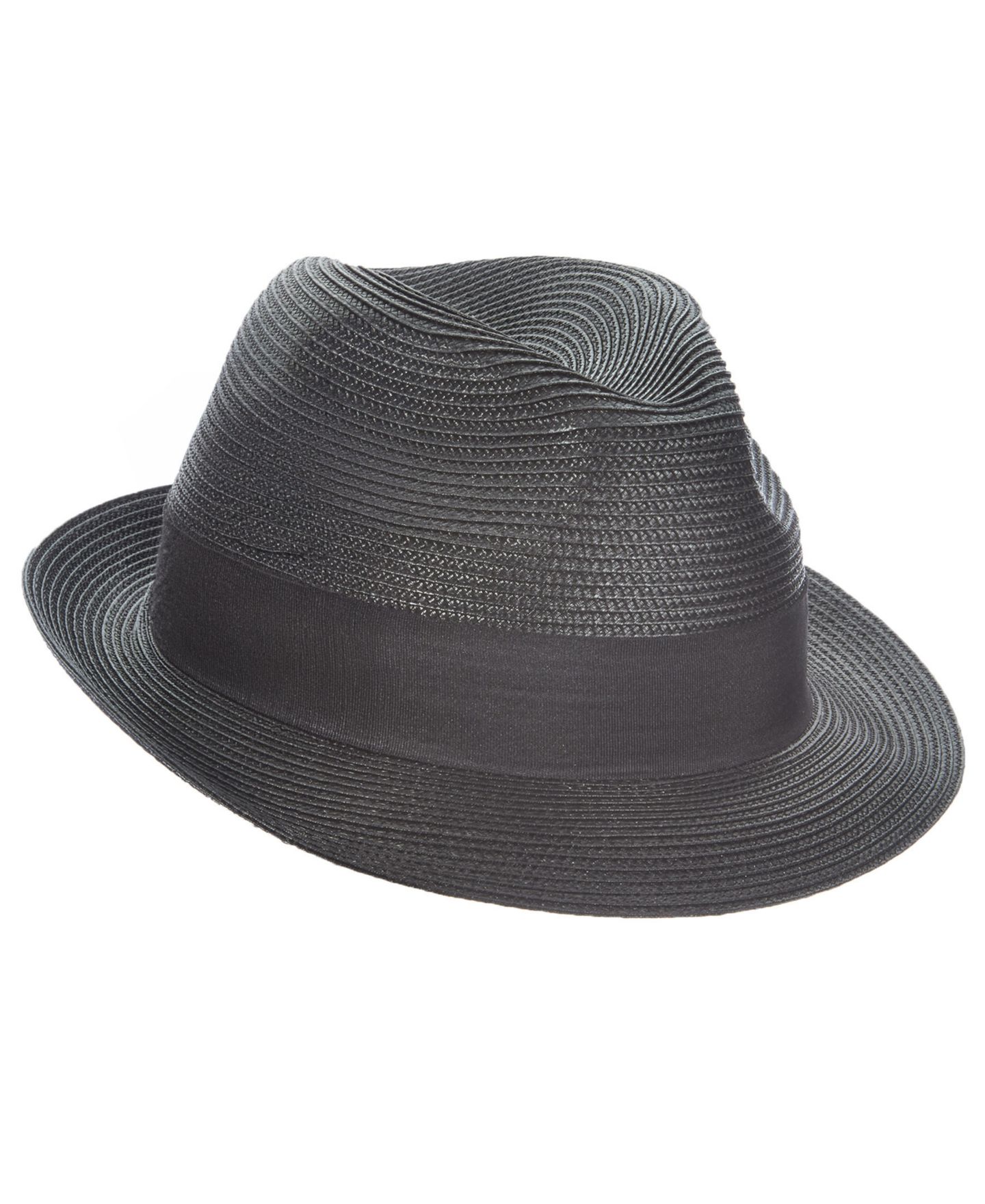 Мужской головной убор Stacy Adams Polybriad Pinch Front Hat, цвет: Чёрный — фото 2