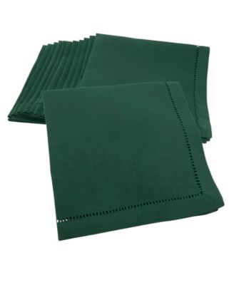Hemstitched Border Napkins, Set of 12