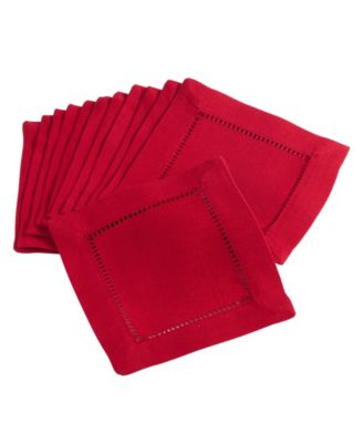 Hemstitched Border Napkins, Set of 12
