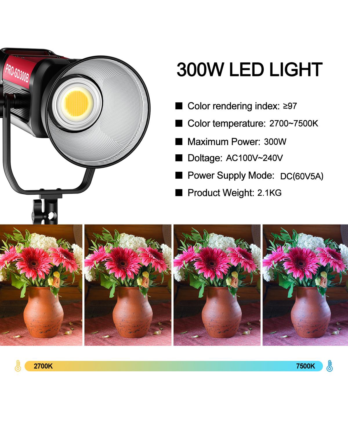Gvm Pro SD300C Rgb Color Led Monolight
