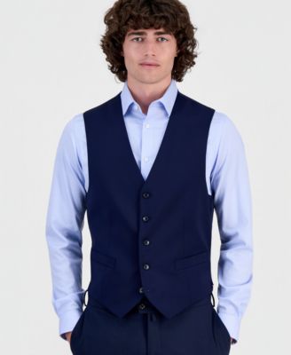 Men's Modern-Fit Wool TH-Flex Stretch Suit Separates Vest