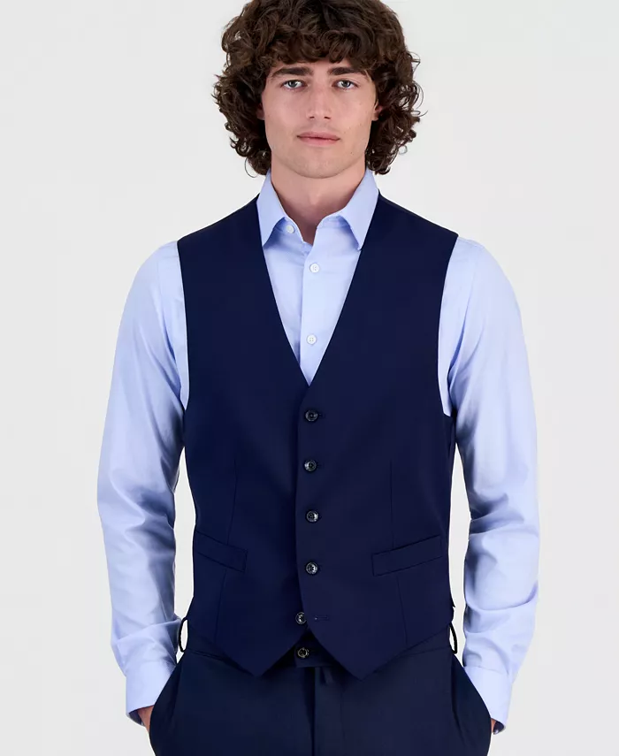 Men's Modern-Fit Wool TH-Flex Stretch Suit Separates Vest - thumbnail 10
