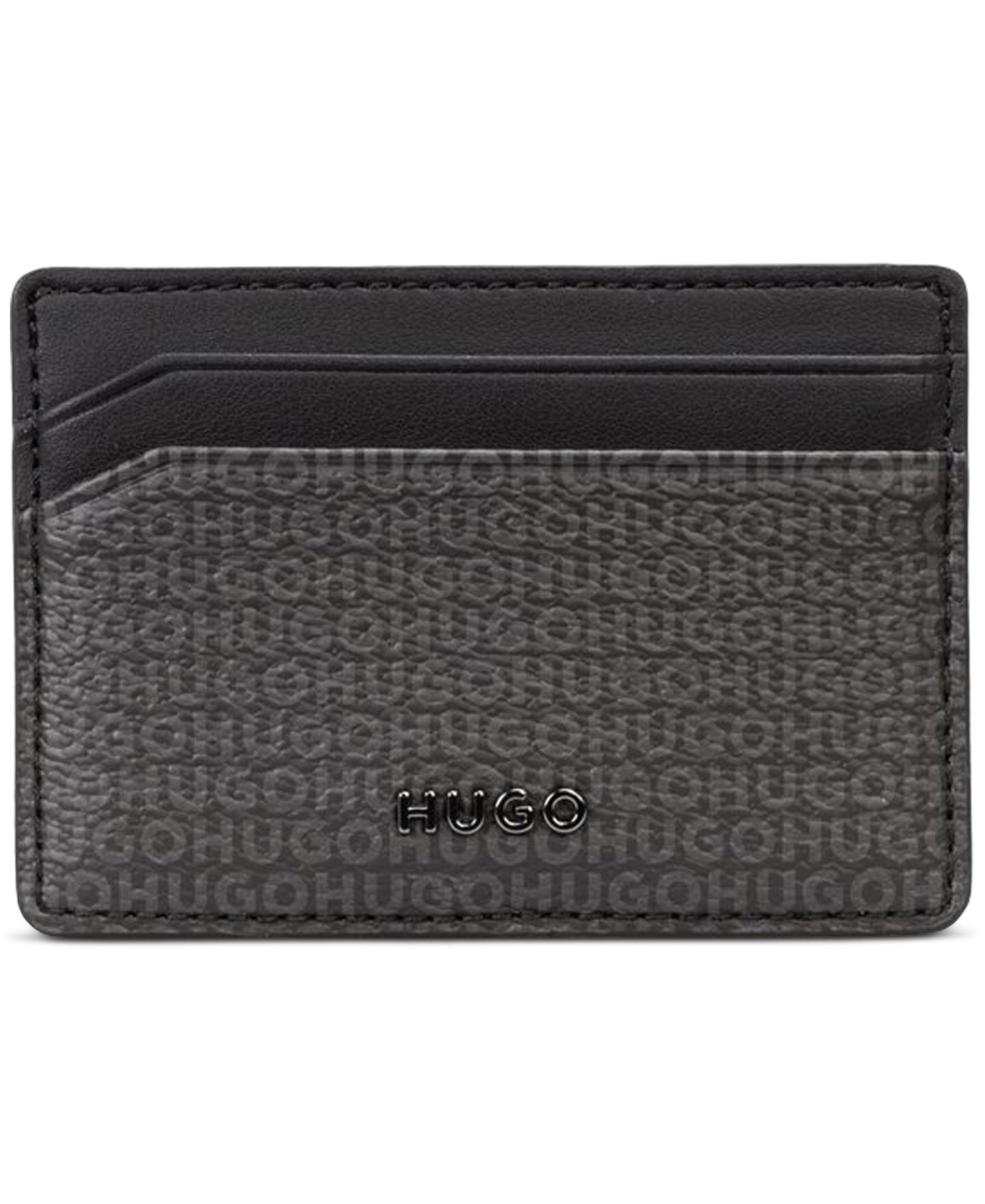 Мужской кошелёк Hugo Boss Quantic Open Face Card Wallet, цвет: Чёрный — фото 1