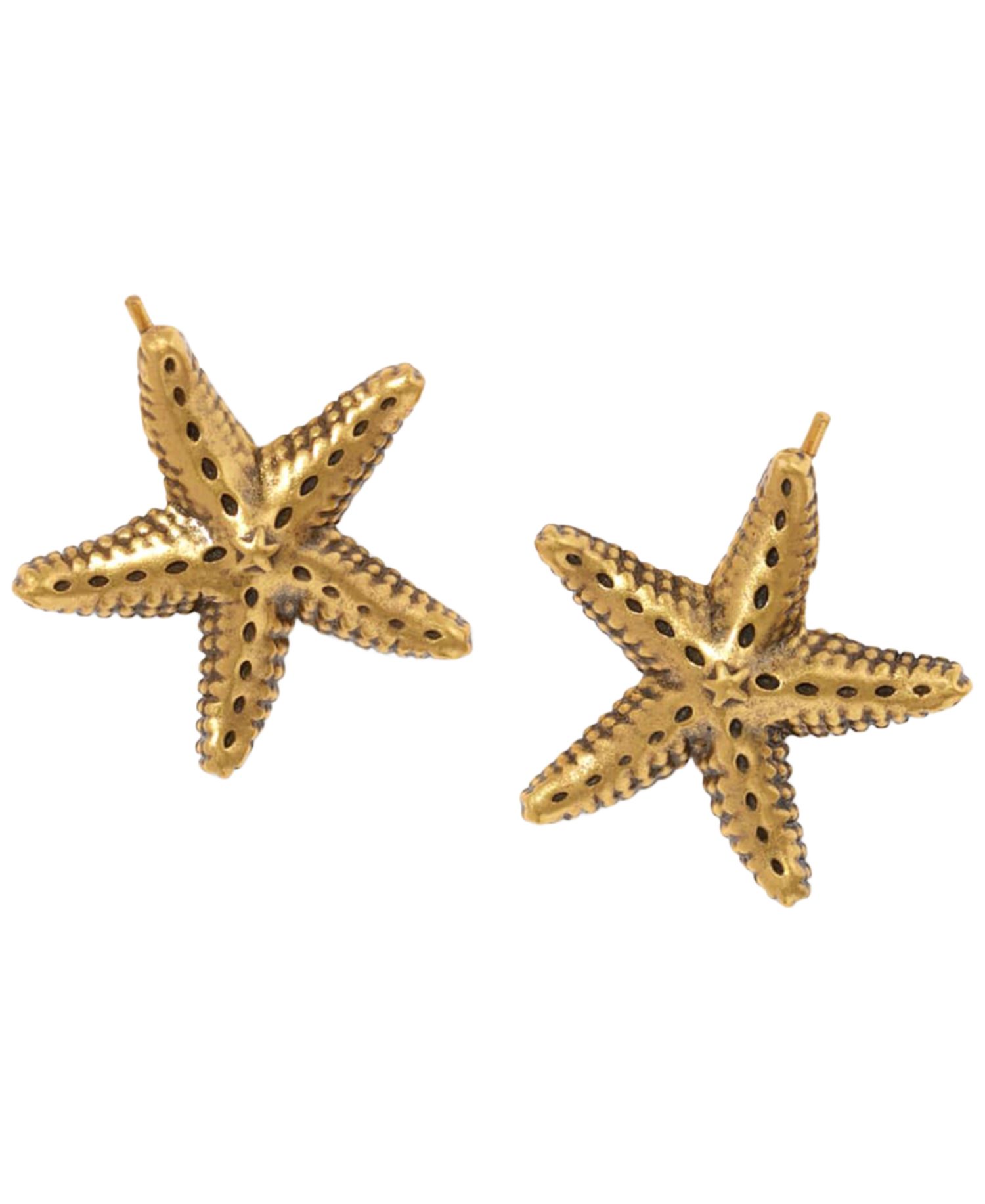 Gold-Tone Parker Starfish Metal Stud Earrings