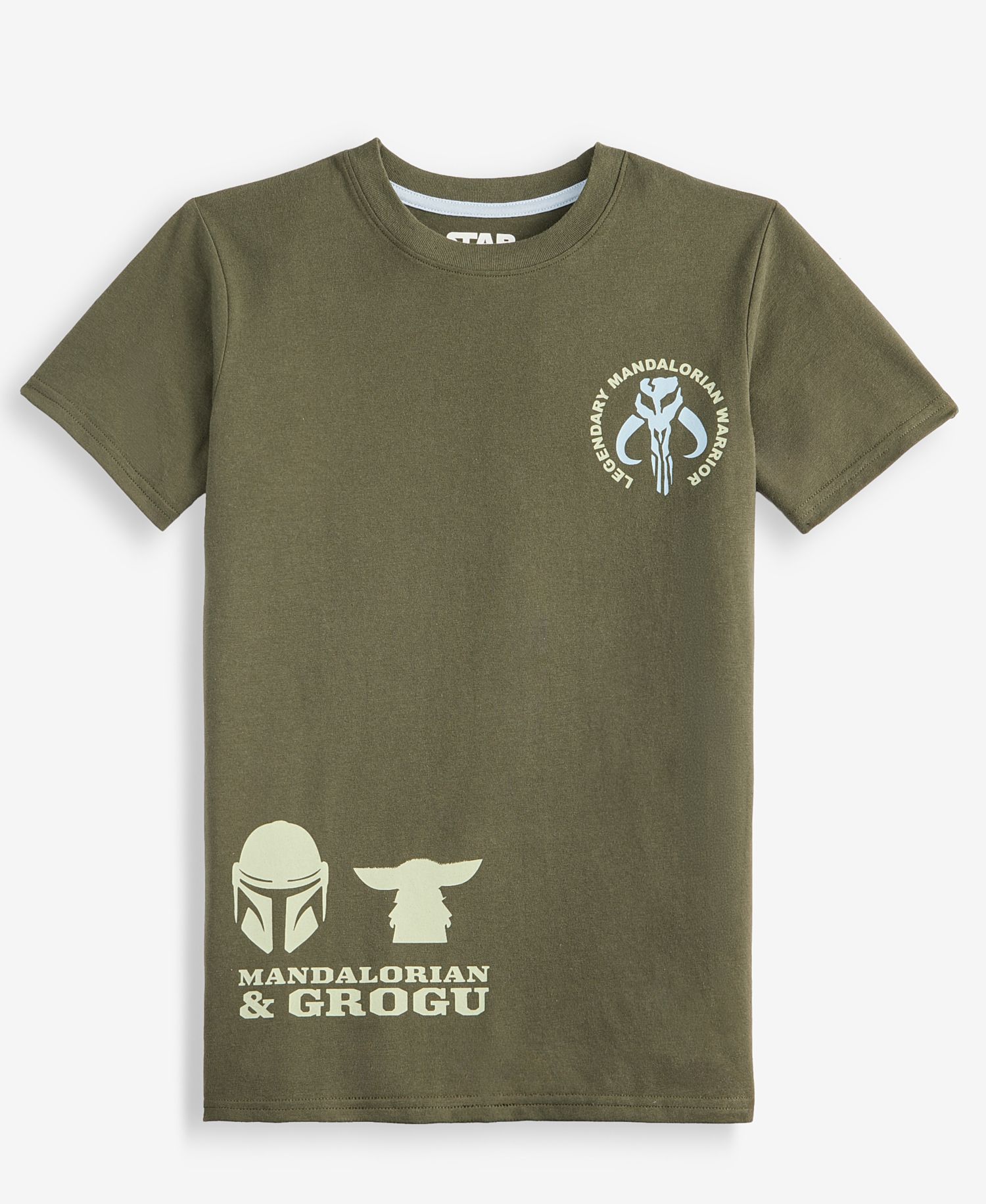 Boys' XS-XL Mandalorian & Grogu Short-Sleeve T-Shirt