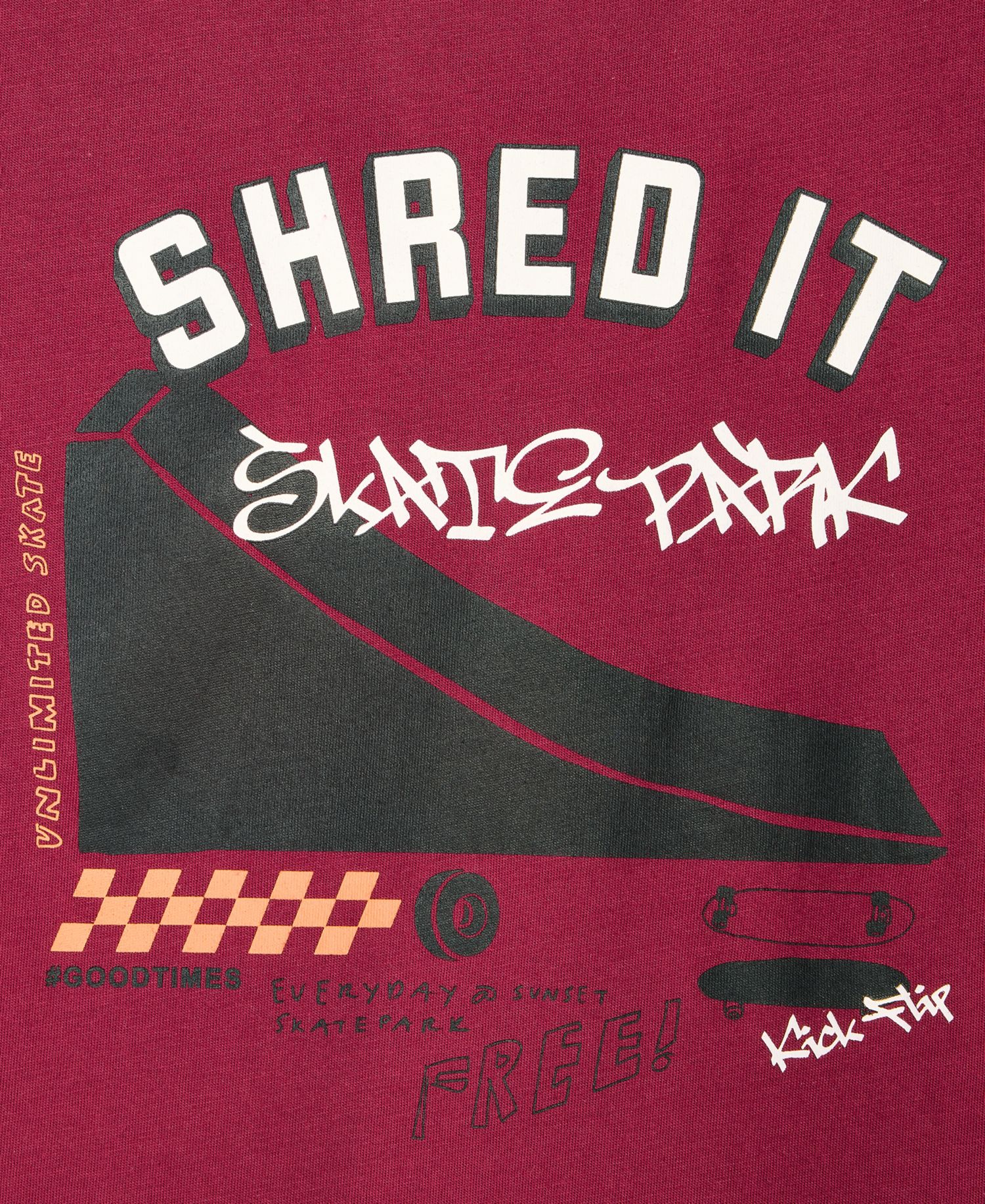 Boys' XS-XL Skate Park Graphic T-Shirt