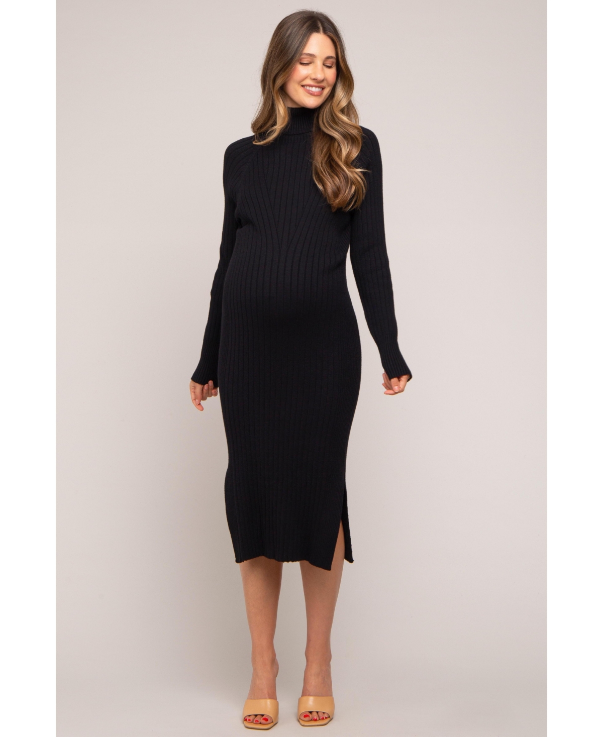 Pinkblush Maternity Long Sleeve Sweater Dress
