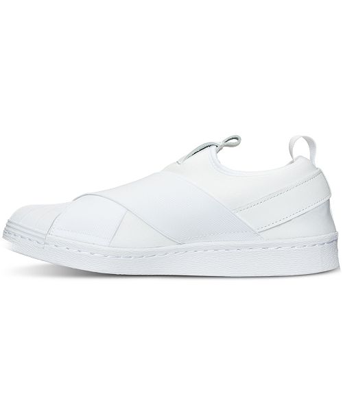 women's superstar slip on casual sneakers from finish line
