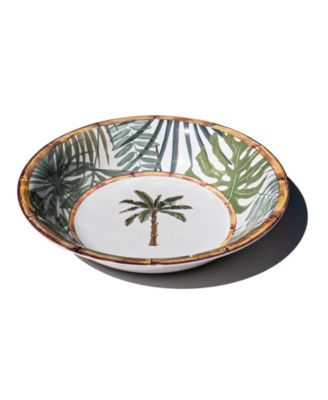 Rainforest Palm 13.8" Melamine Serving Bowl
