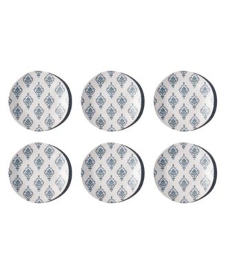 Kashmir NewWave Melamine Dinner Plates, Set of 6