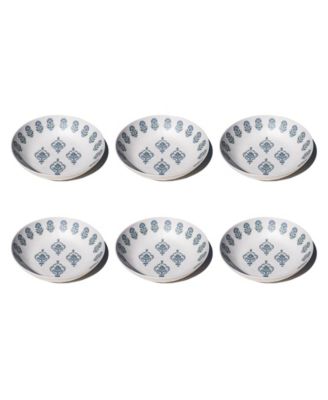 Kashmir NewWave Melamine Low Bowls, Set of 6