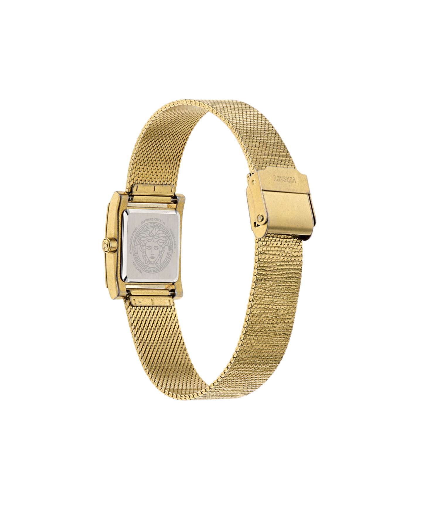 Женские часы Versace Mosaic IP Yellow Gold Stainless Steel Strap Watch 22x22mm — фото 3