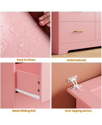amazon pink dresser Amazon.com: Pink Velvet Dresser