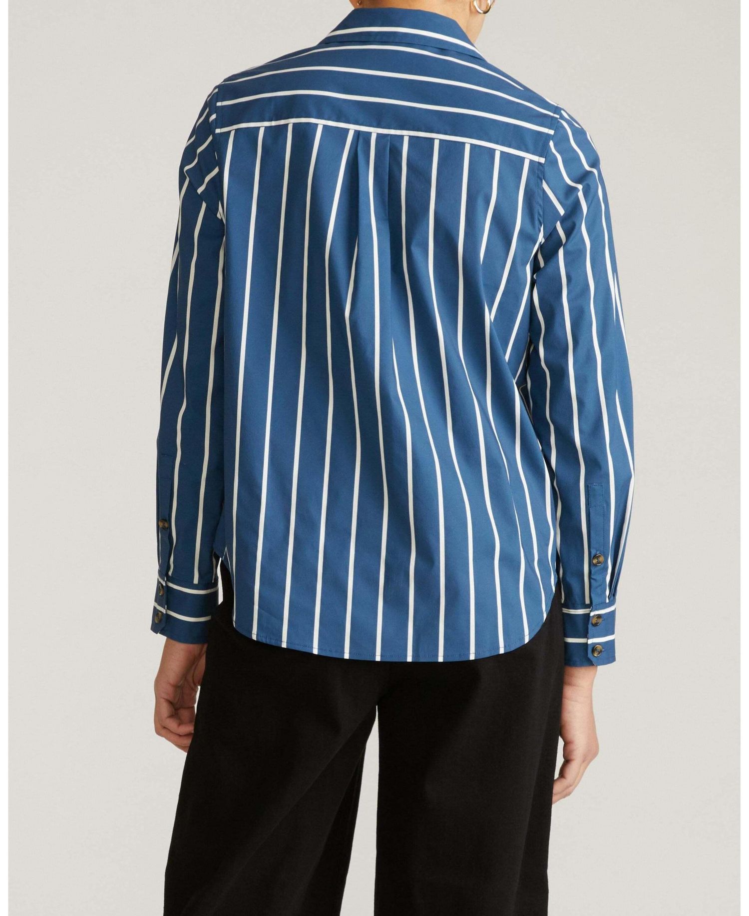 Plus Size Stretch Poplin Shirt Classic Fit