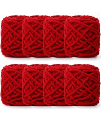Chunky Chenille Yarn Crocheting Knitting Blanket Crafts