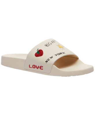 Men's Sketch Print Slides