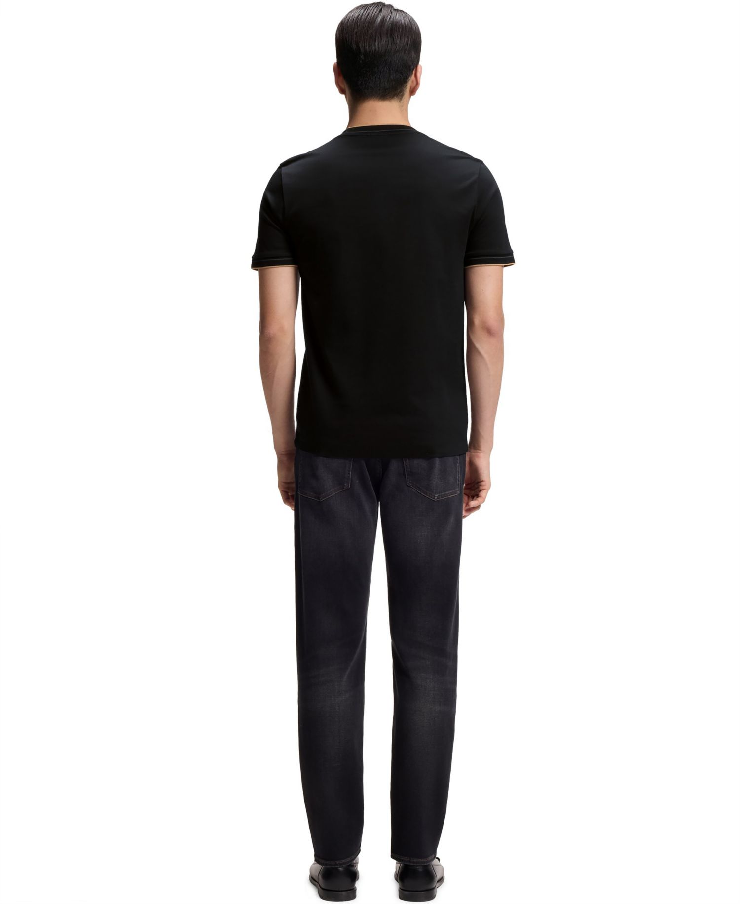 Men's Cotton Slim-Fit Crew Neck T-Shirt