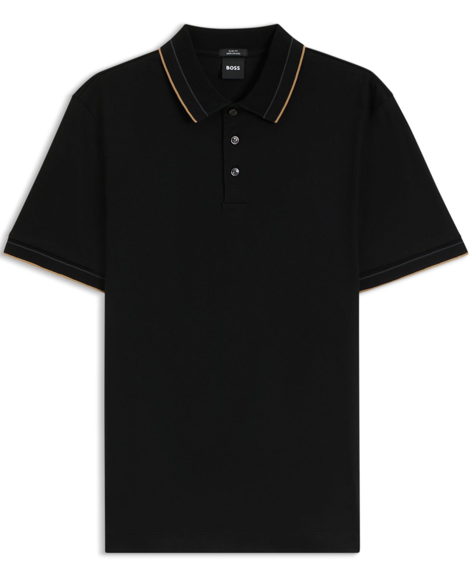 Men's Mercerised Cotton Slim-Fit Polo Shirt