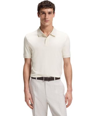 Men's Cotton Regular-Fit Patterned Collar Polo Shirt