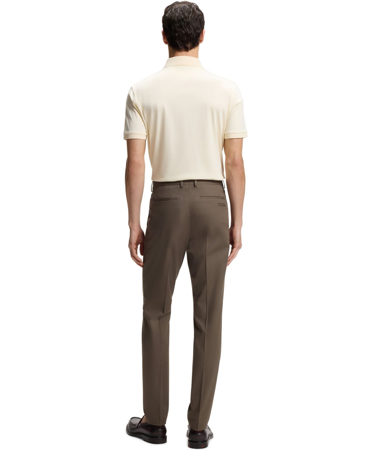 Men's Stretch Cotton-Silk Slim-Fit Pants