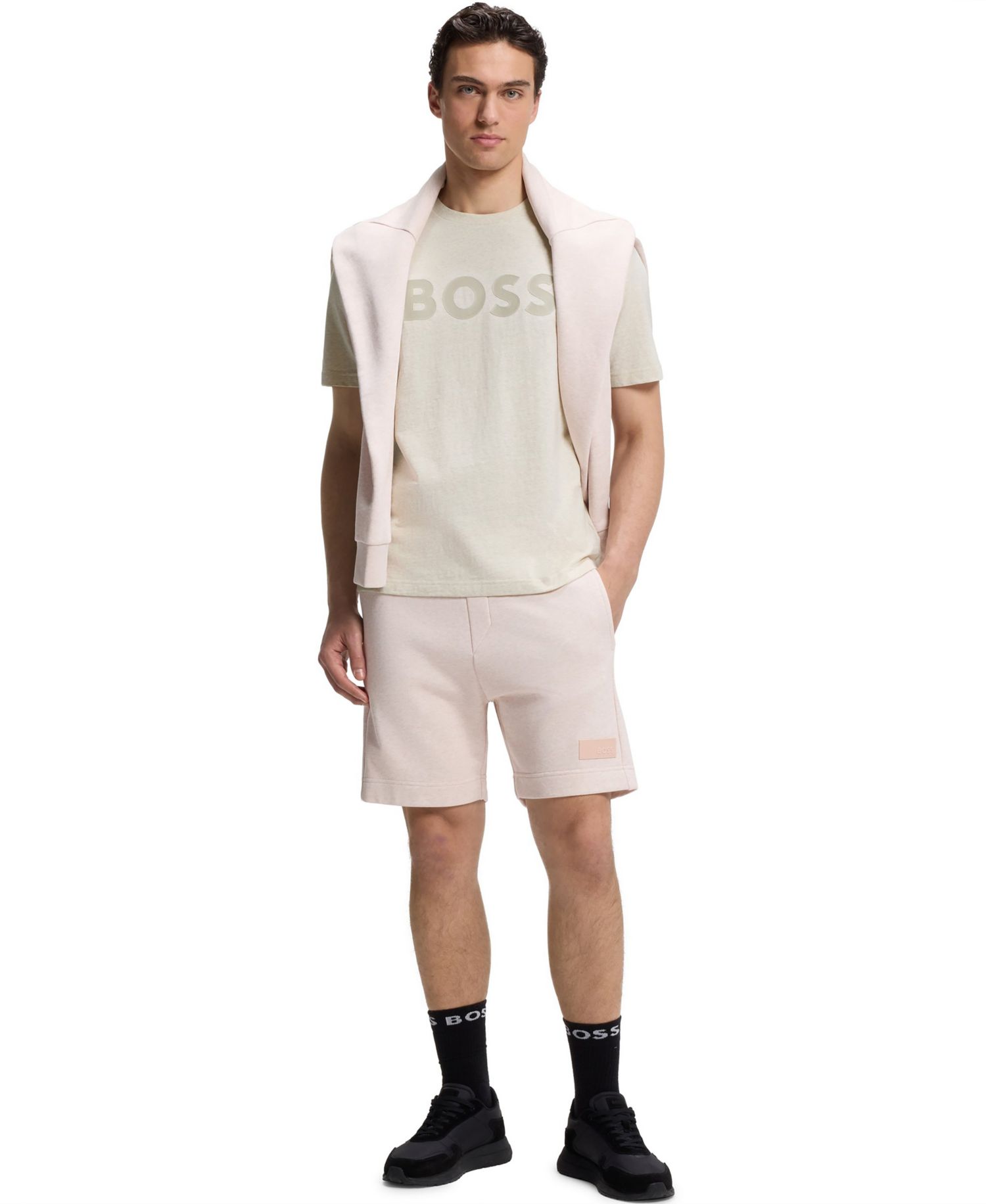Men's Cotton Tonal Logo Regular-Fit T-Shirt