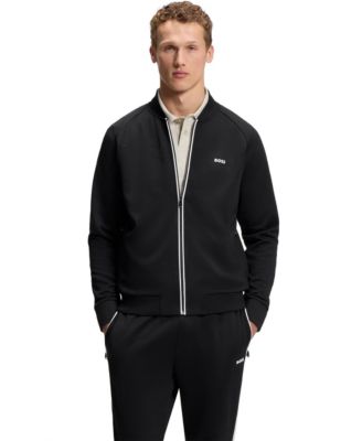Men's Triangle-Jacquard Zip-Up Sweatshirt