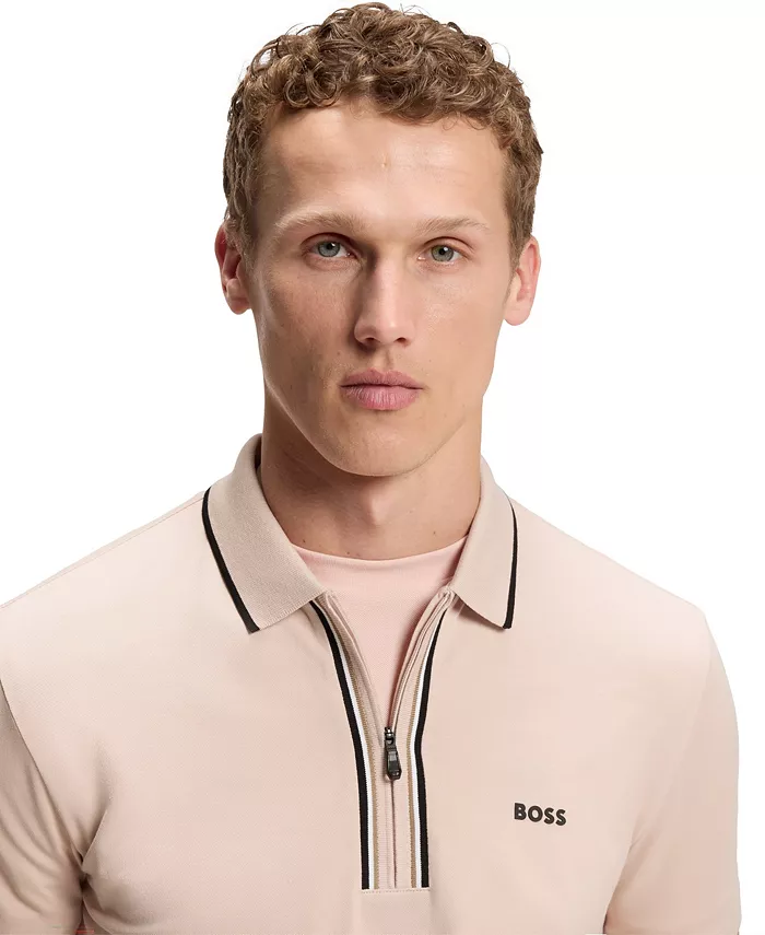Men's Moisture-Wicking Stretch Cotton Slim-Fit Polo Shirt - thumbnail 10