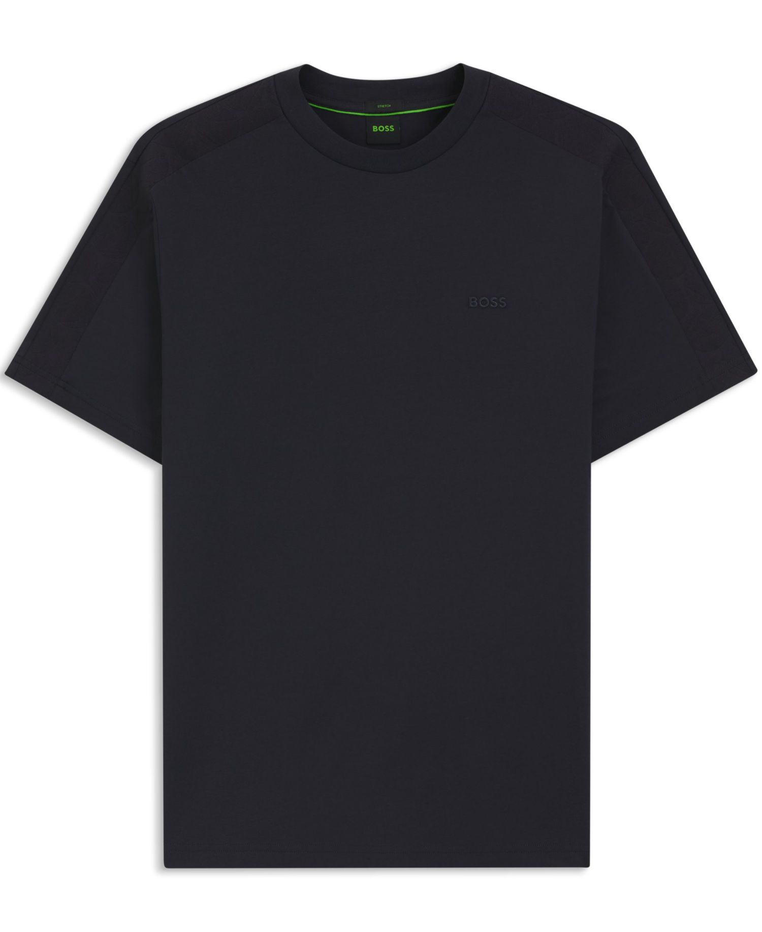 Men's Stretch-Cotton Regular-Fit Jacquard Tape T-Shirt