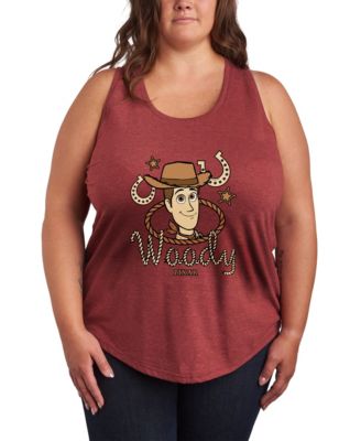 Plus Size Toy Story 5 Cowboy Woody Racerback Sleeveless Tank Top