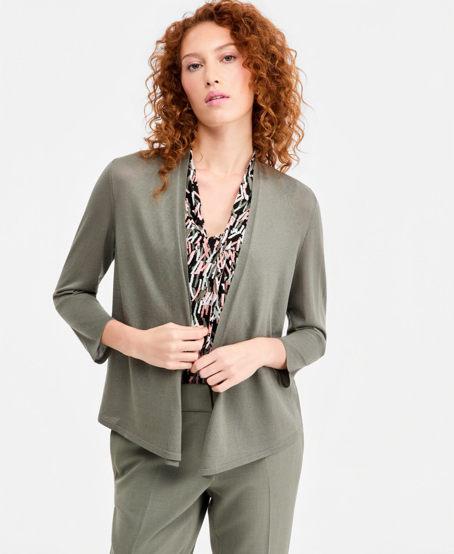 Women's Fly-Front Slim Pants