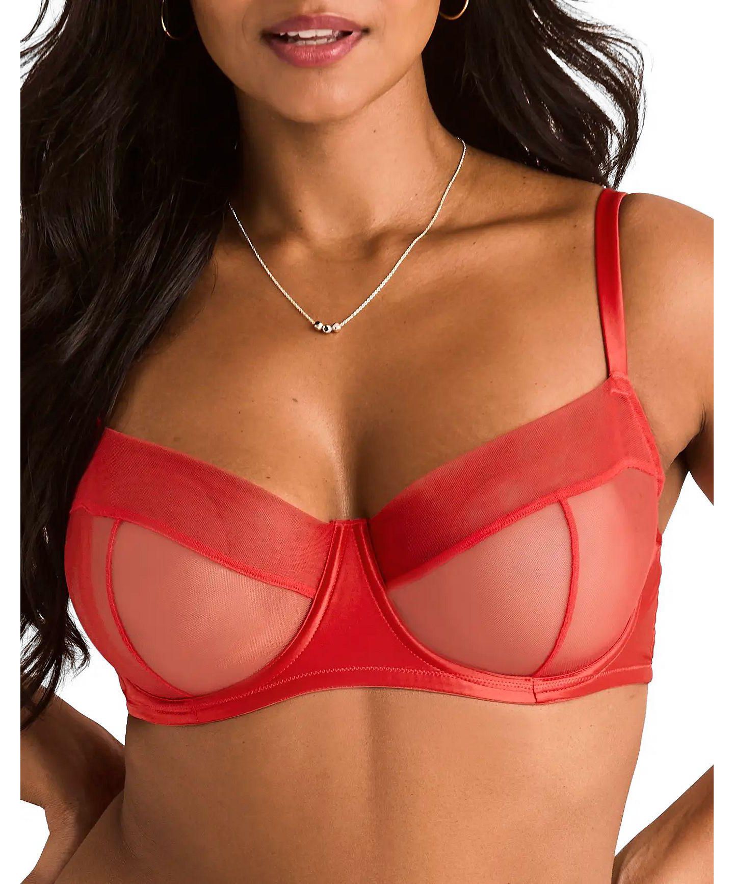 Бра-балконет Plus-Size Brittani, мягкая чашка — Adore Me, цвет: Тёмный оранжевый — фото 1