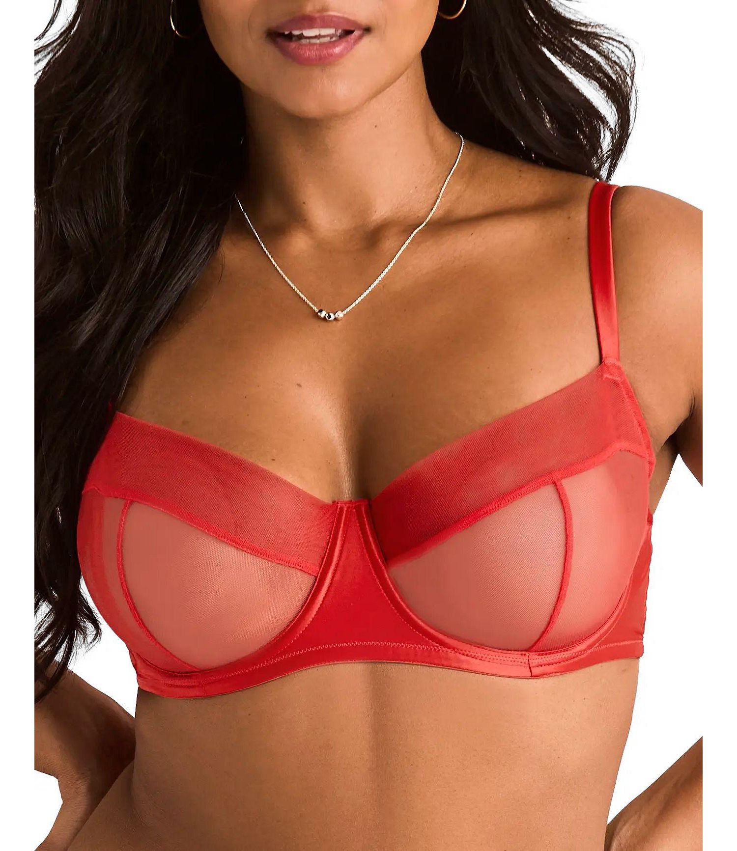 Plus-Size Brittani Unlined Balconette Bra