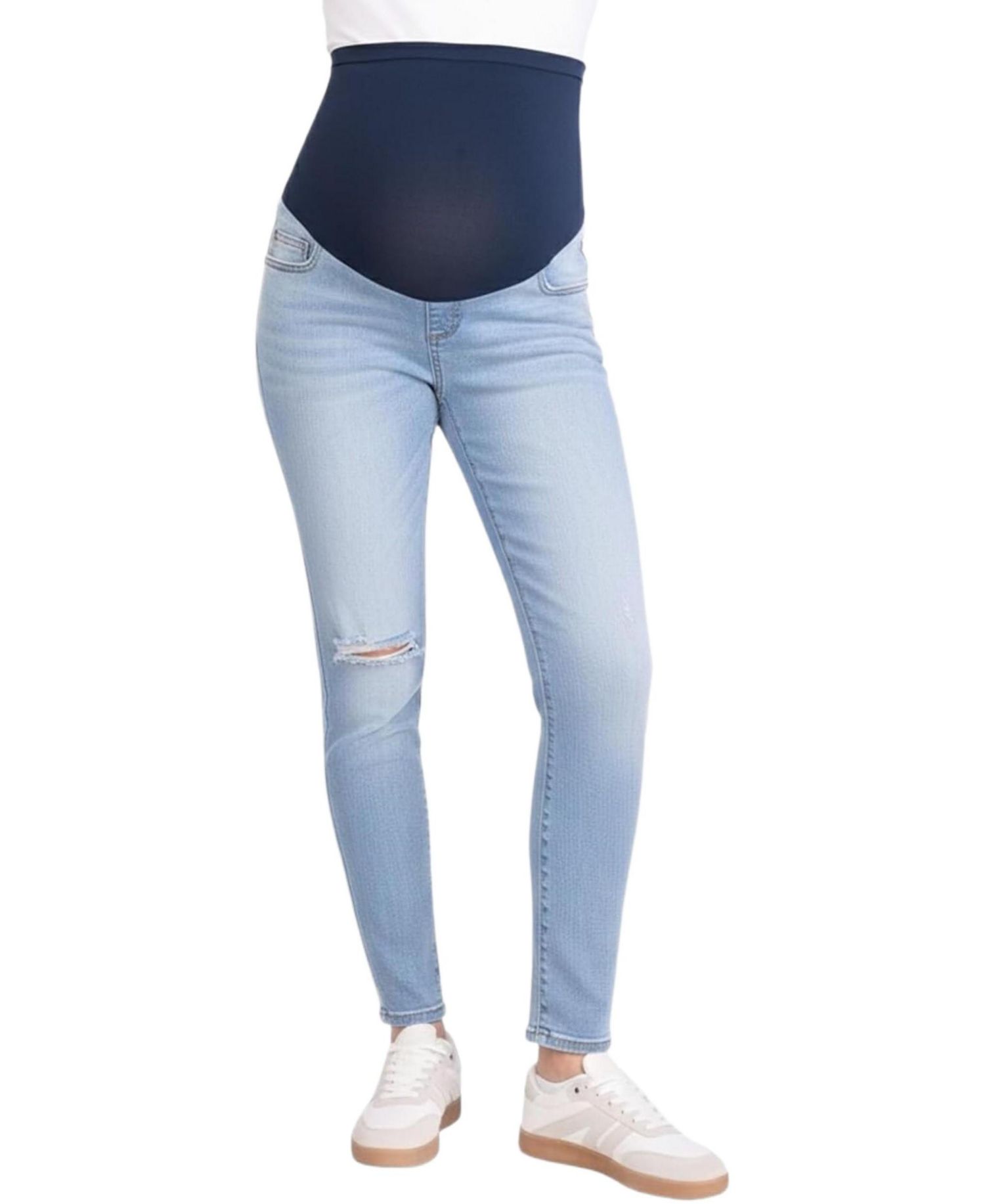 Women's Motherhood Secret Fit Over the Belly Ankle Length Skinny Jeans