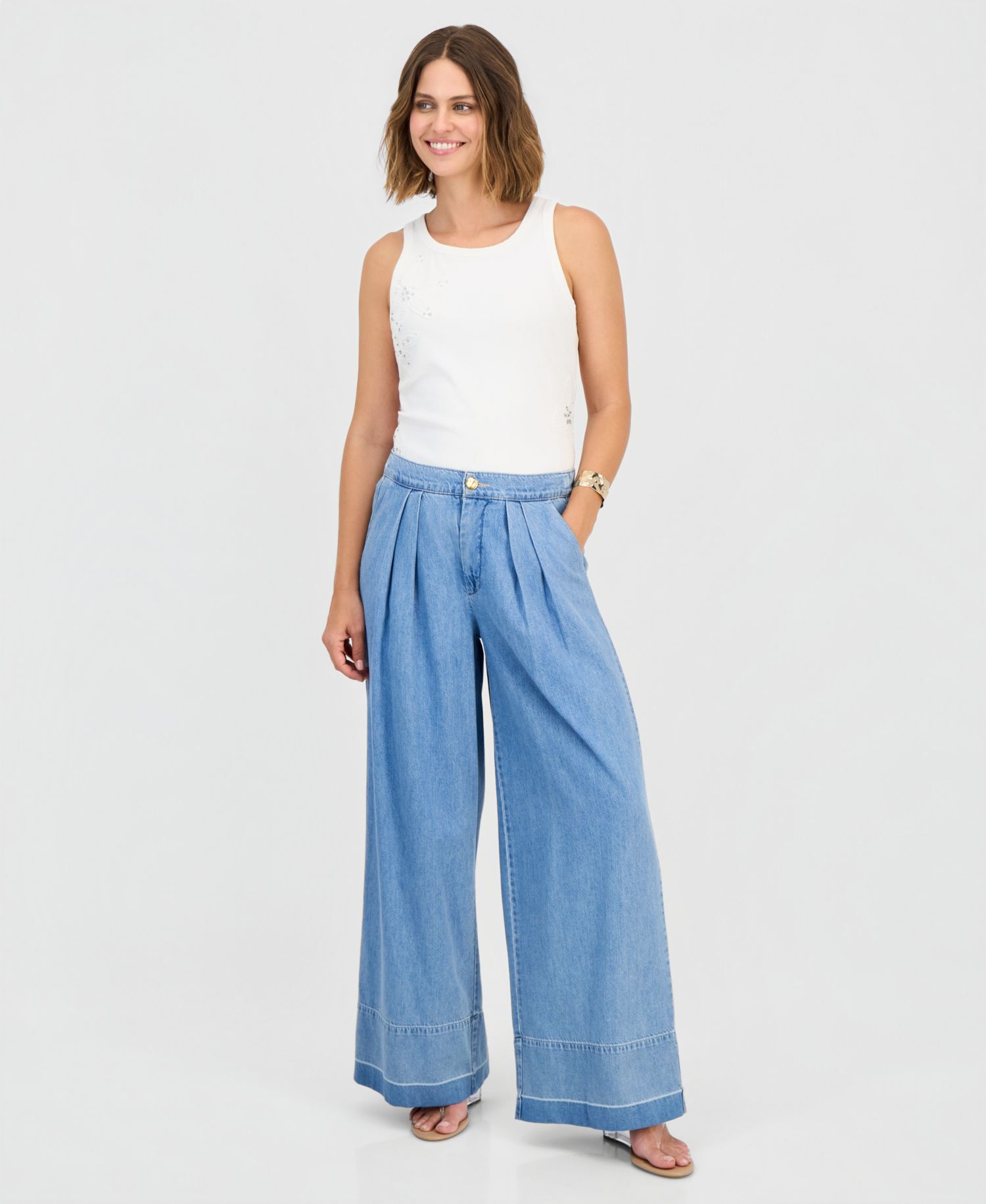 Women's High-Rise Wide-Leg Jeans
