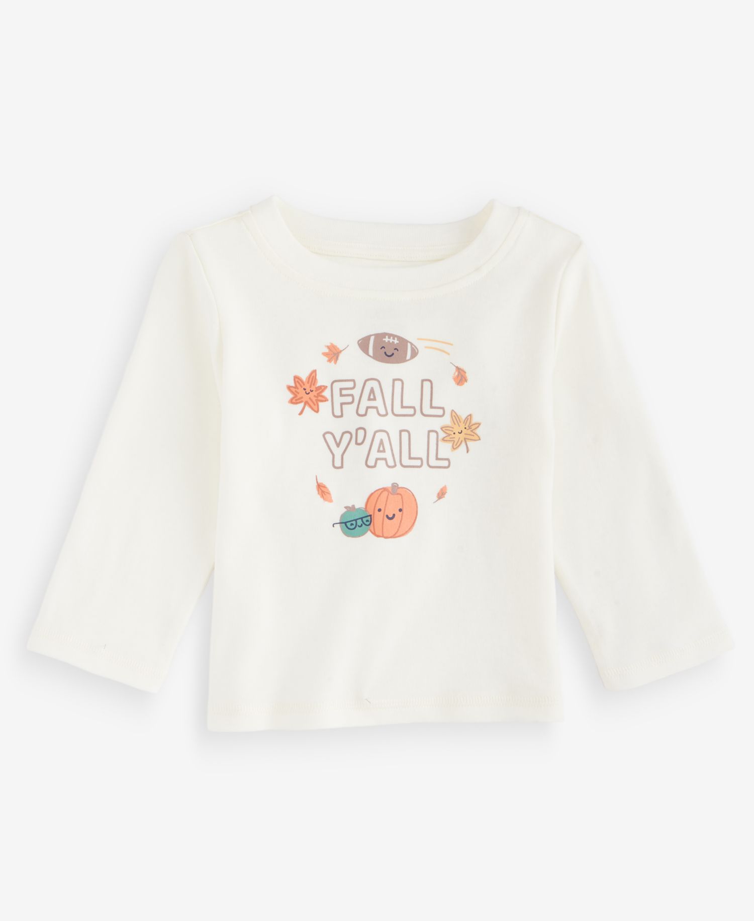 Baby Boys' 3M-24M Mix & Match Long-Sleeve Fall Y'all T-Shirt