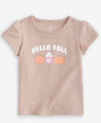 Baby Girls' 3M-24M Short-Sleeve Hello Fall T-Shirt