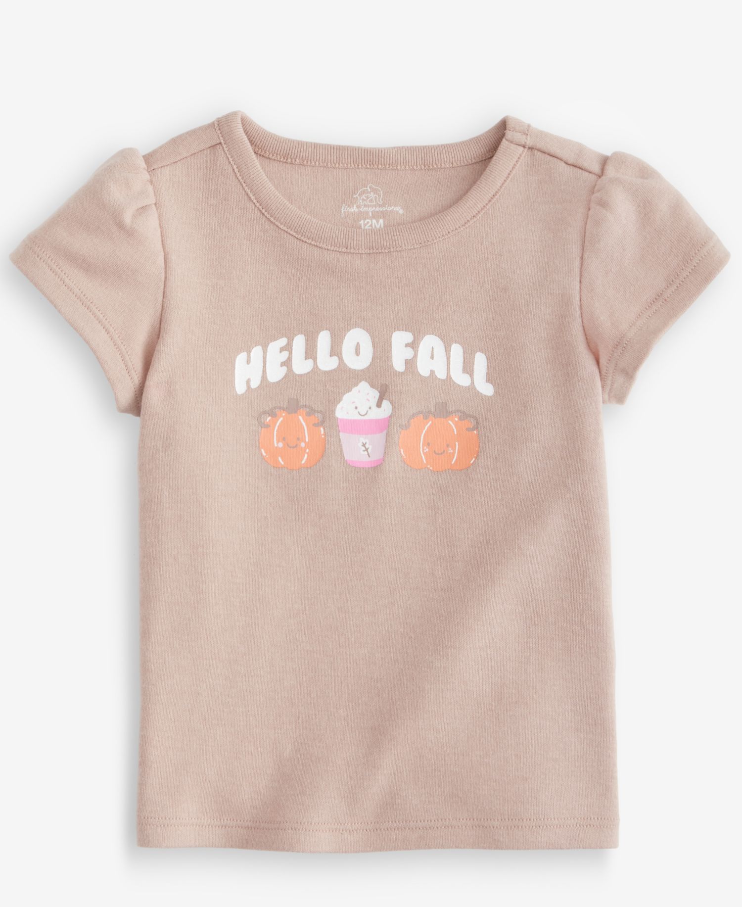 Baby Girls' 3M-24M Short-Sleeve Hello Fall T-Shirt