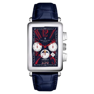 Men's Anniversary Blue Dial Watch - CV9250