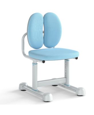 Adjustable Height Kids Desk Chair with Double Back Support for Study Room
