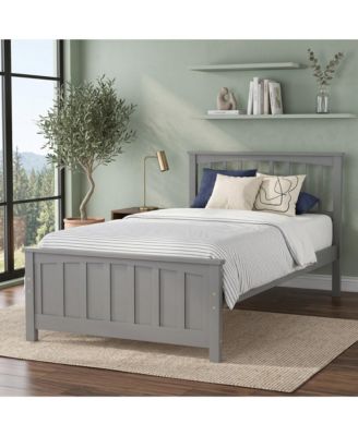 Wood Platform Bed Twin size Platform Bed