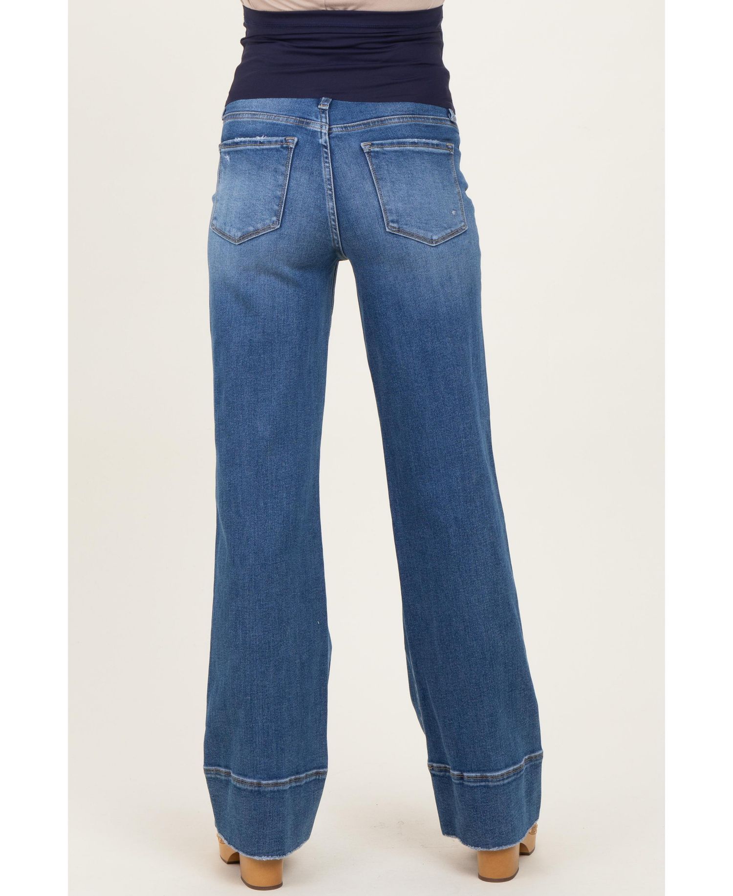 Women's Trouser Hem Wide Flare Jeans