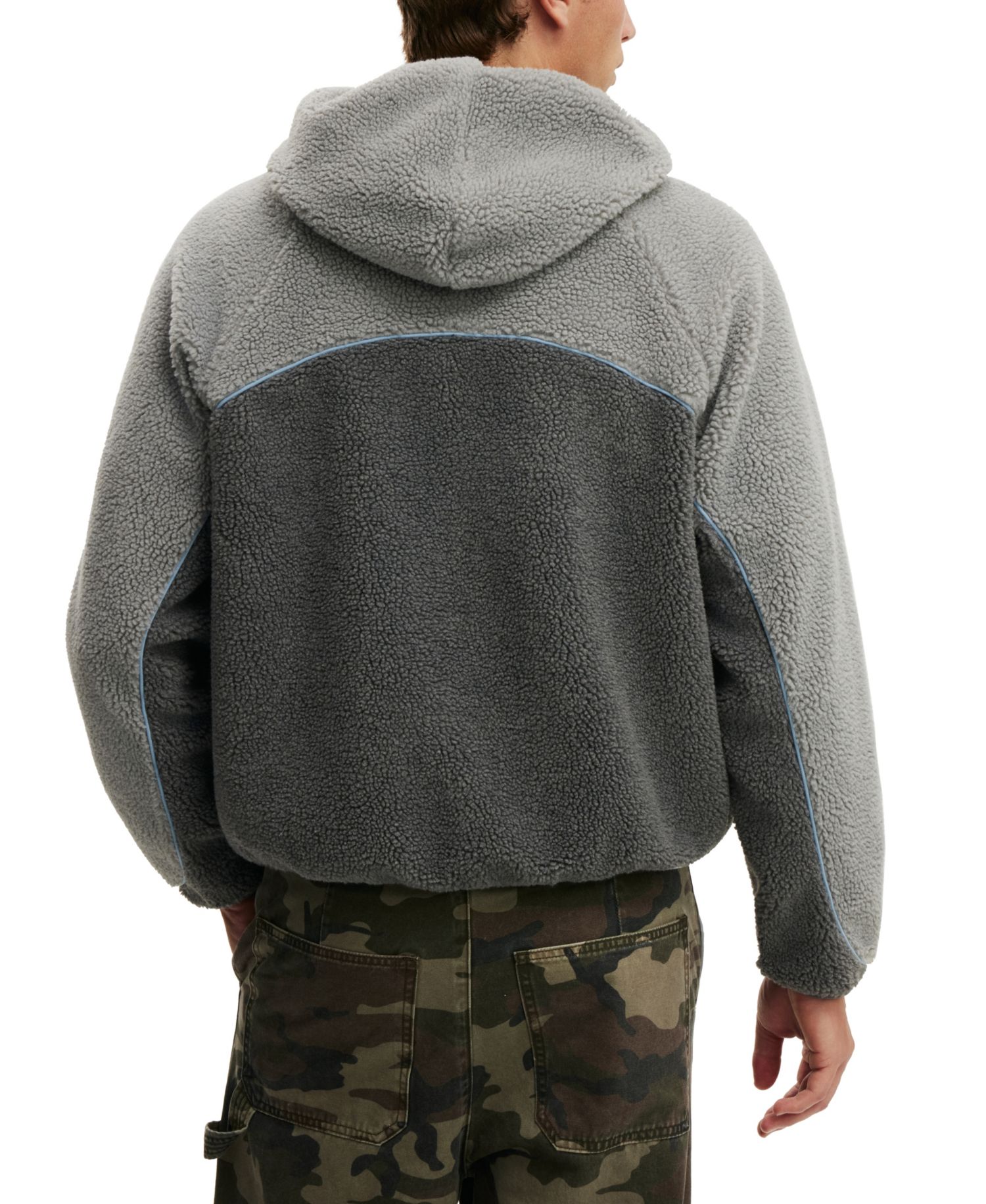 Men's Hooded Teddy Jacket