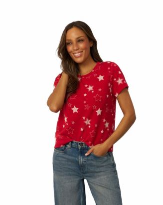 Cable & Gauge Women's Essential Printed Star Tee - Macy's